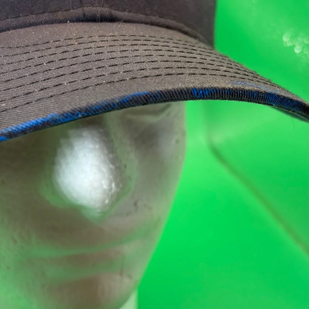 Harbor Freight Distressed Trucker Hat Adjustable Black Mesh Snapback Workwear